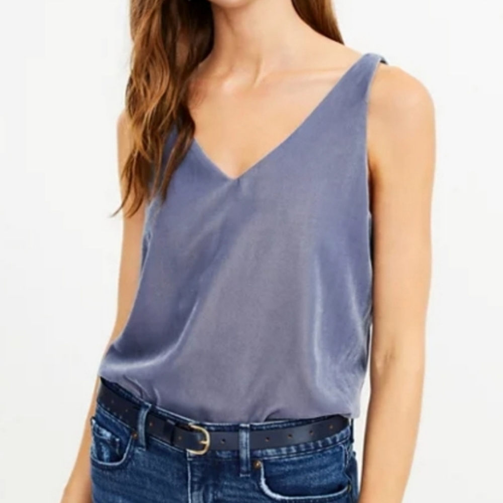 NWT! LOFT Beautiful Velvet V-Neck Top